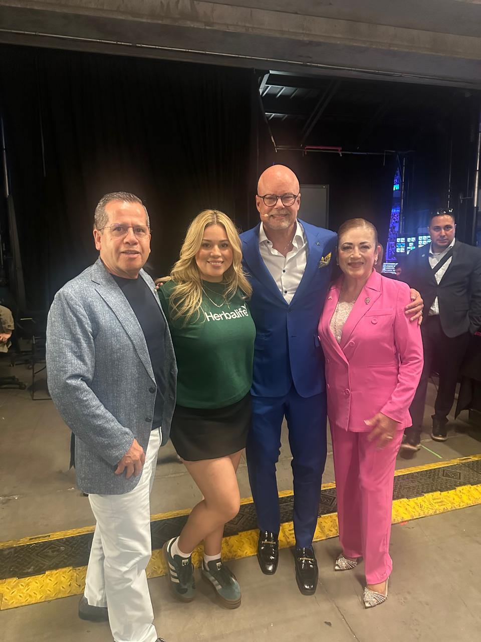 Jackie Jaimes con su papa